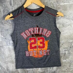 Grey and red Nike basketball tank top Kids Medium 8-10 #basketball